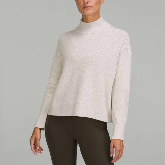 Lululemon Merino Wool-Blend Rib Turtleneck Sweater
